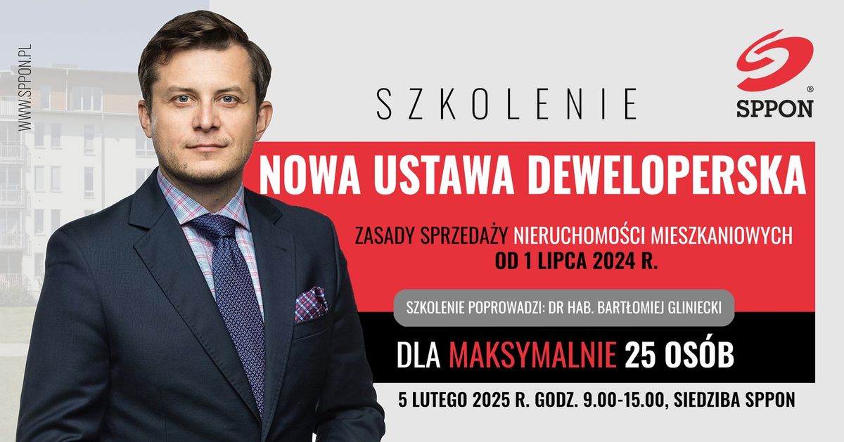 Szkolenie - nowa ustawa deweloperska 