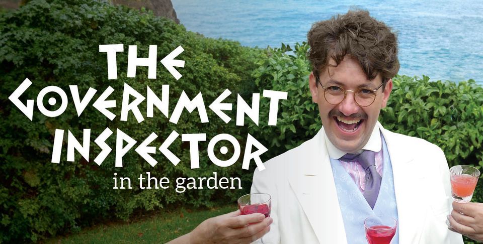 The Government Inspector in the garden at Hahndorf