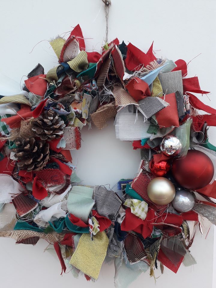 Christmas Textile Wreath Making