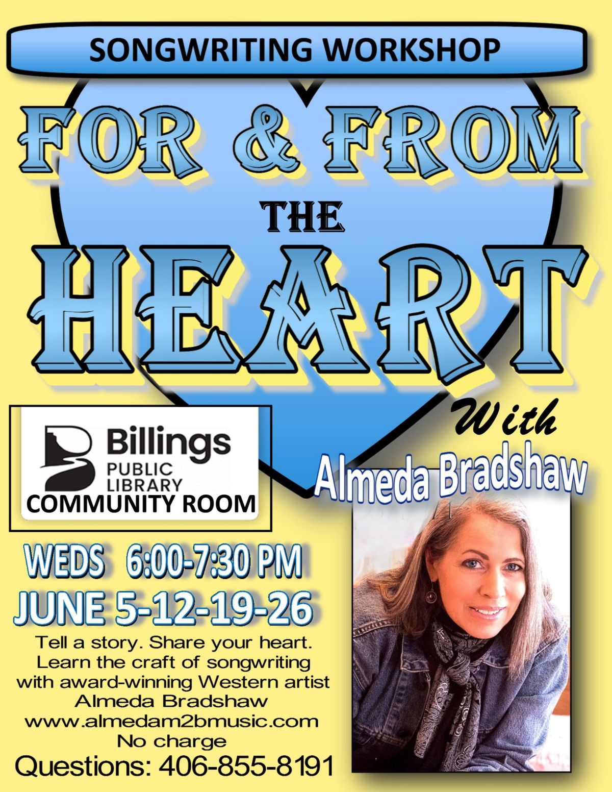 FOR & FROM the HEART: Songwriting Workshops