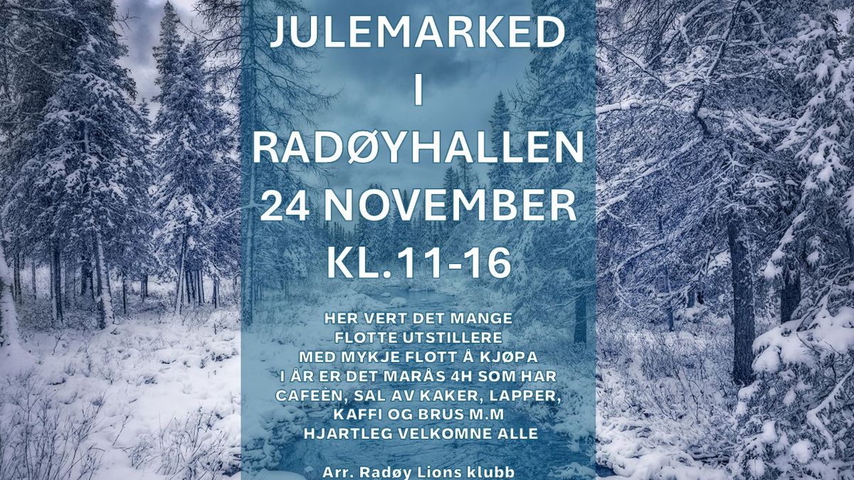 Julemarked i Rad\u00f8yhallen