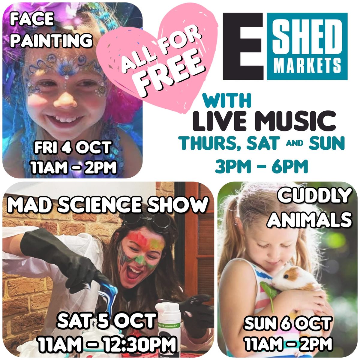 School Holidays FREE FUN at E Shed!