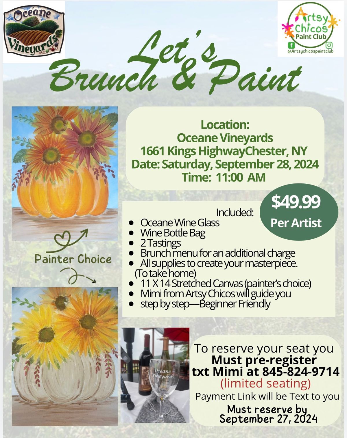 Brunch and Paint \ud83c\udfa8 \ud83c\udf77 