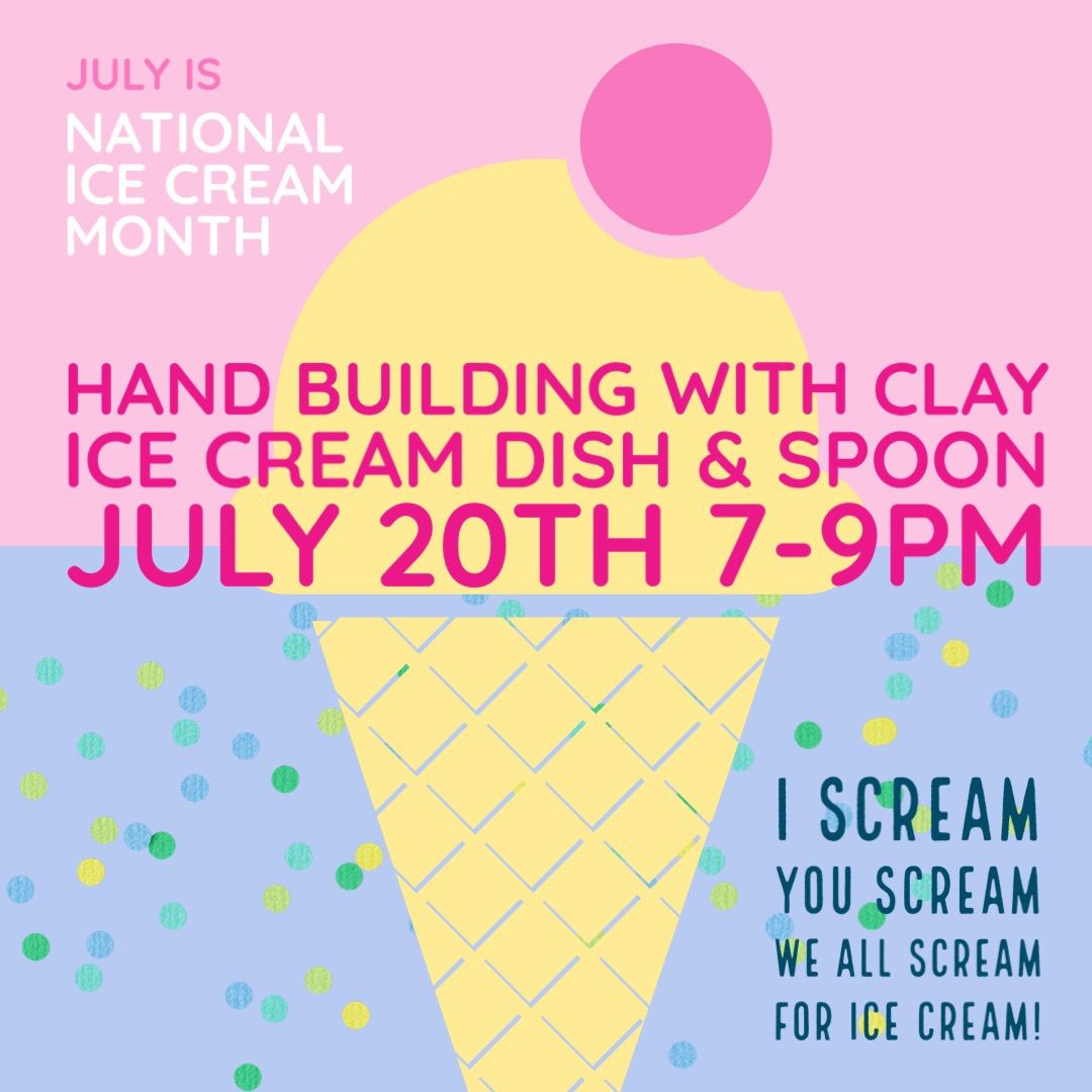 EPS Hand Building with Clay Ice Cream Dish & Spoon