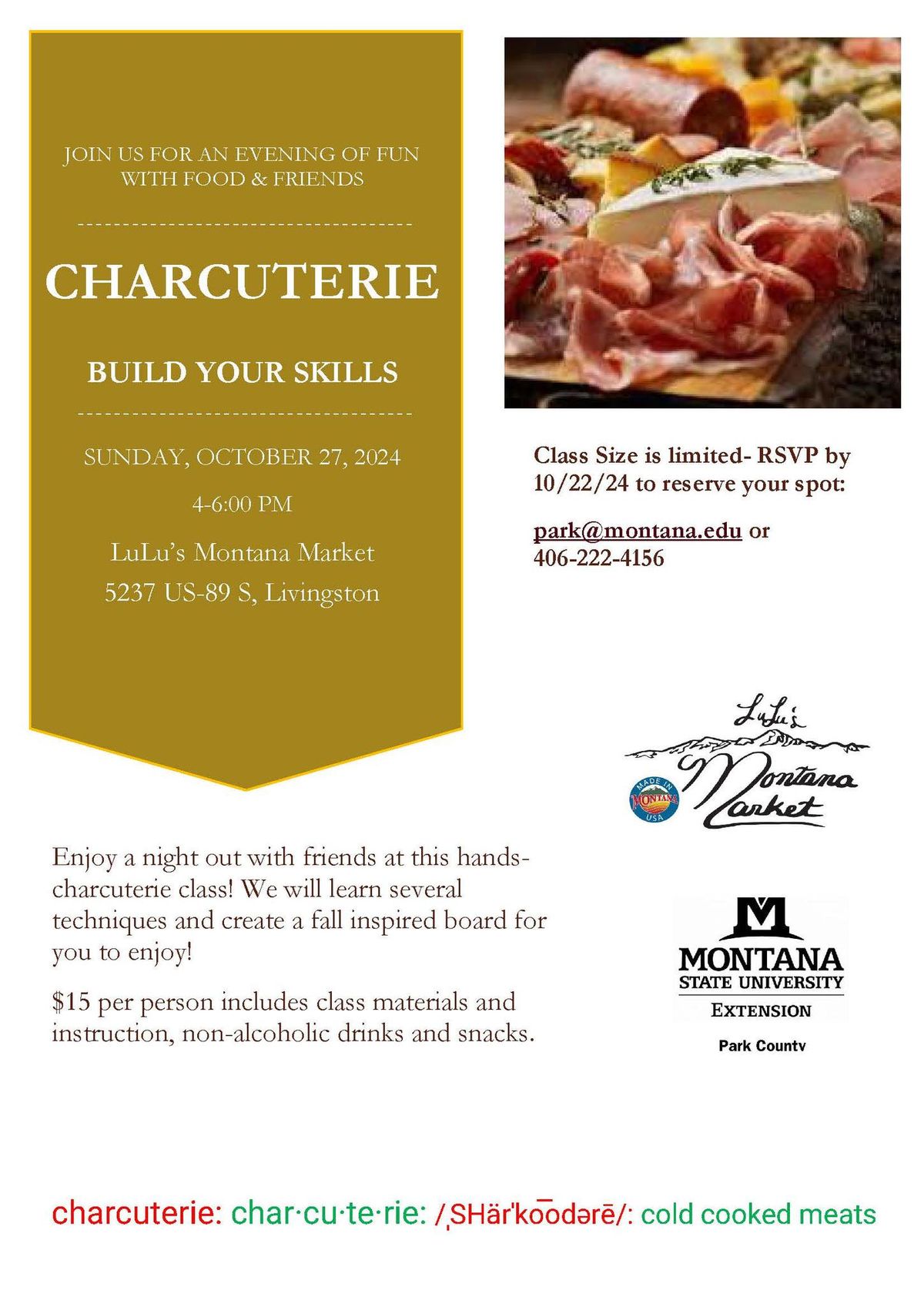 Charcuterie Class at LuLu's