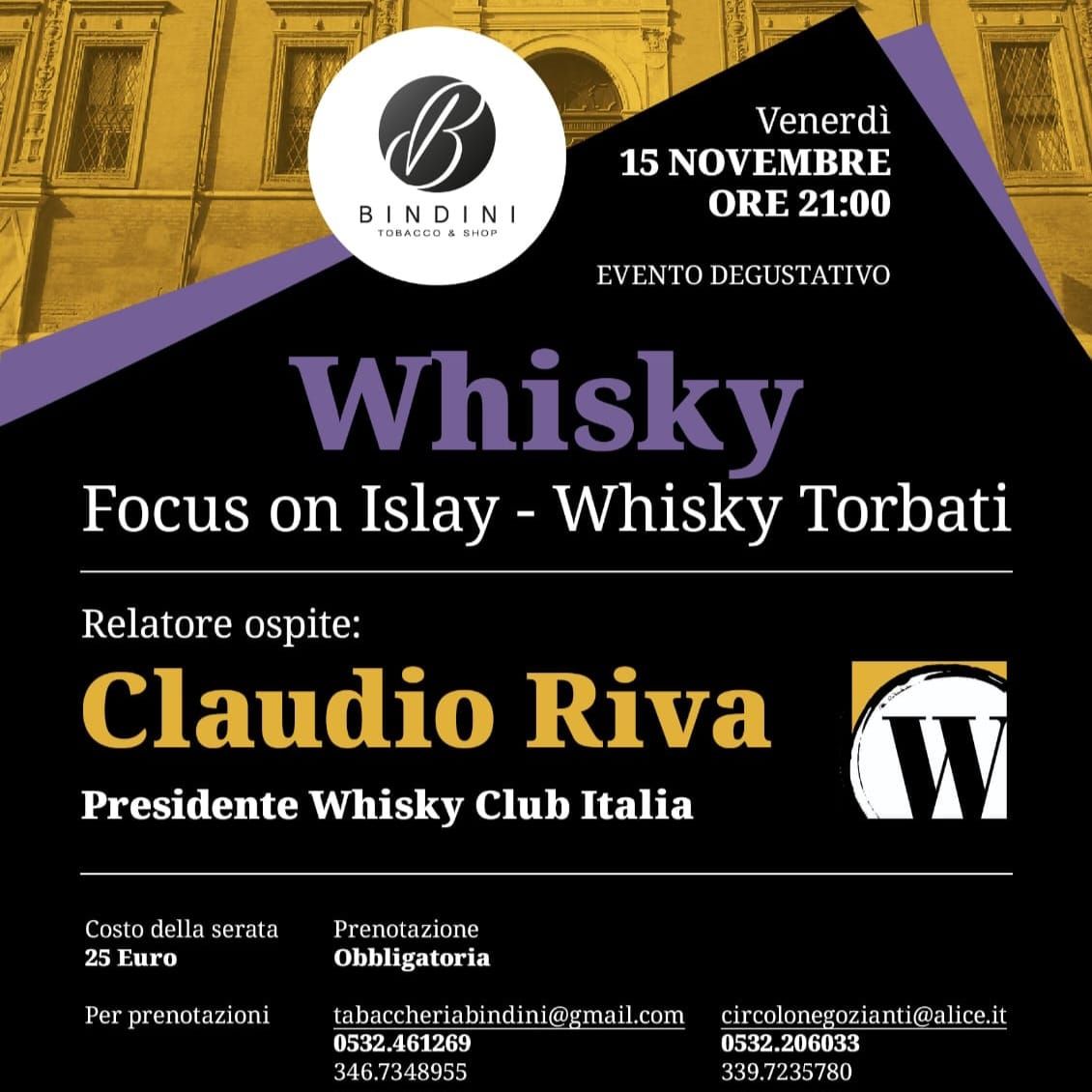 Focus on Islay, Whisky torbati