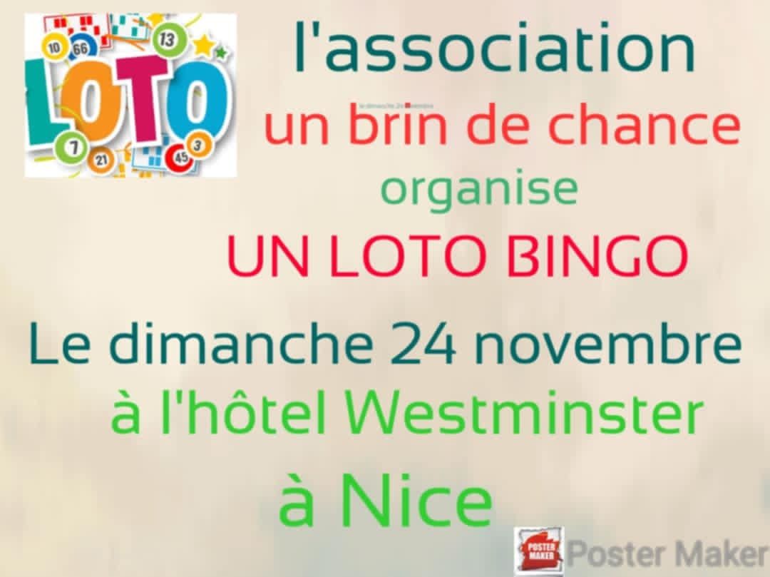 Super Loto Bingo en faveur de l'Association Un Brin de Chance