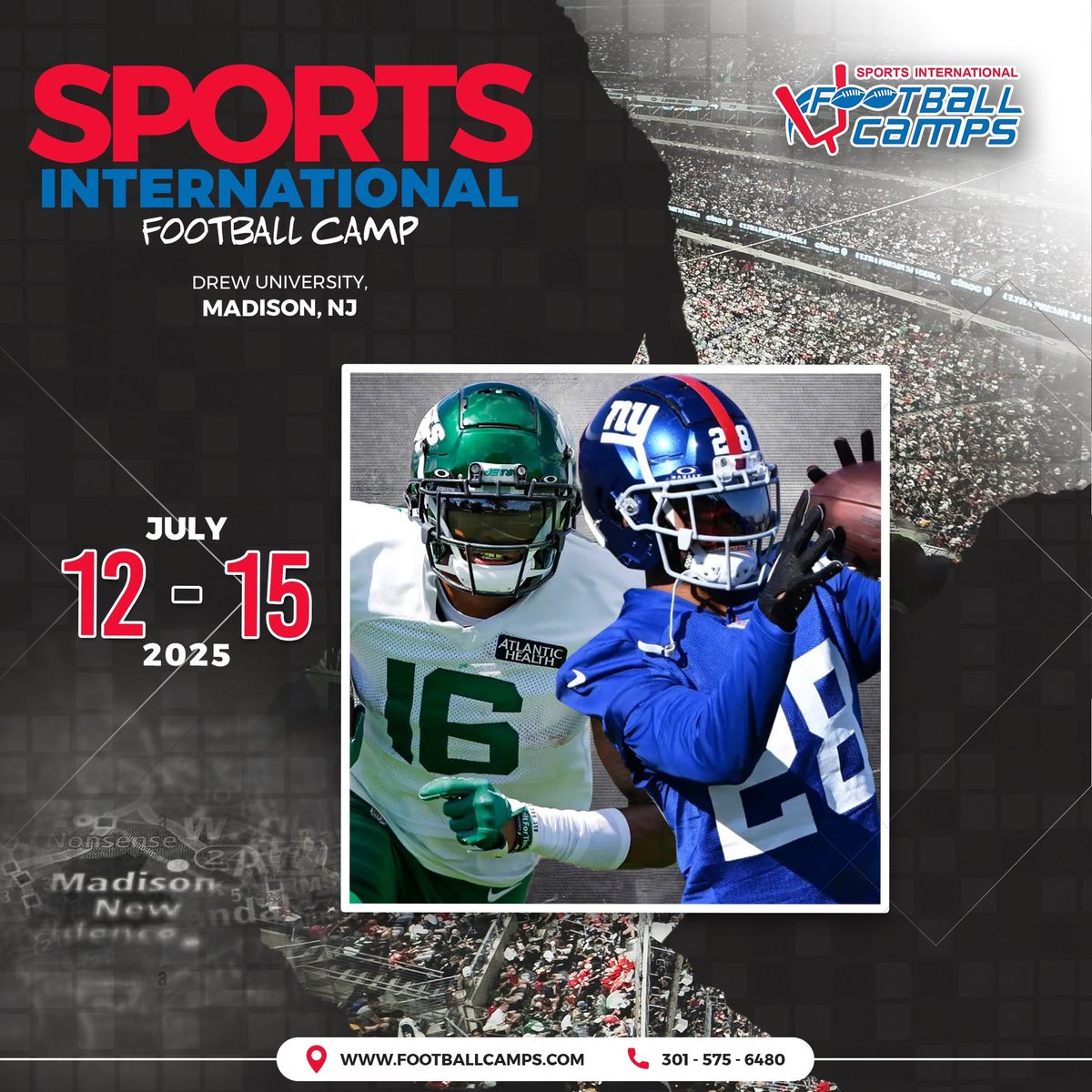 Sports International All-Position Football Camp featuring Members of the New York Jets & Giants