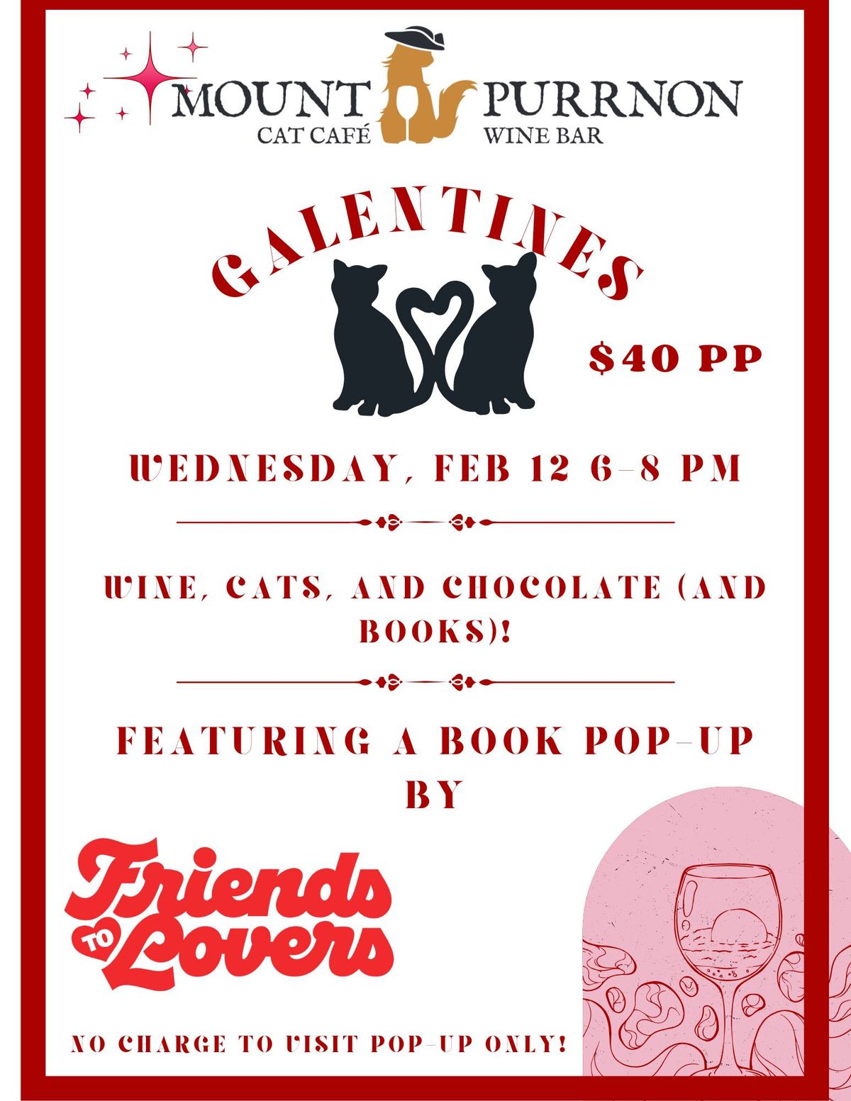 GALENTINES NIGHT featuring pop up with Friends to Lovers!