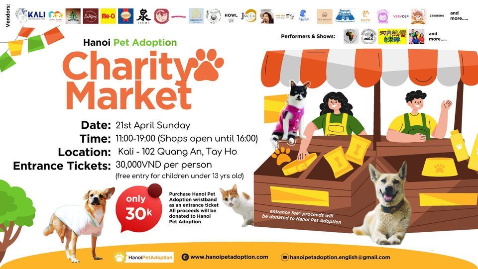 Hanoi Pet Adoption Charity Market