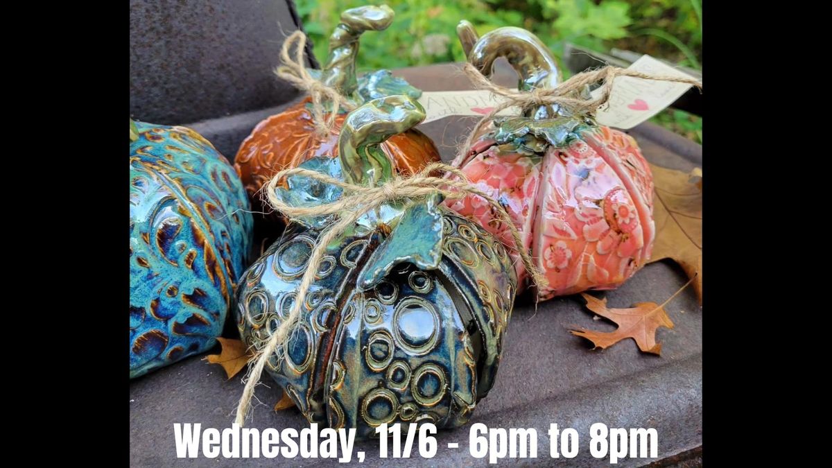 DIY Workshop - Clay Pottery Pumpkins