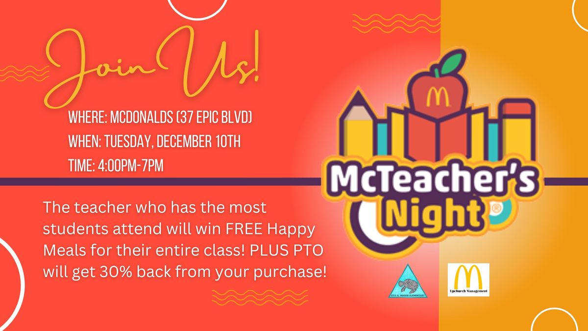 McTeacher's Night at McDonald's 