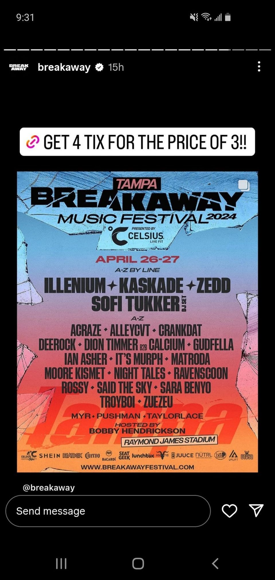 Breakaway Music Festival Meetup- Tampa