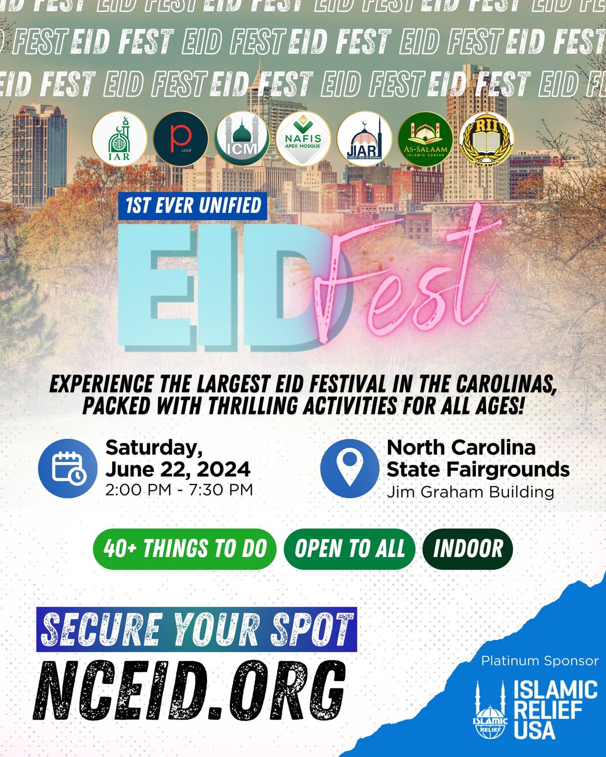 NC Eid Fest 2024 - The Largest Eid Festival in NC