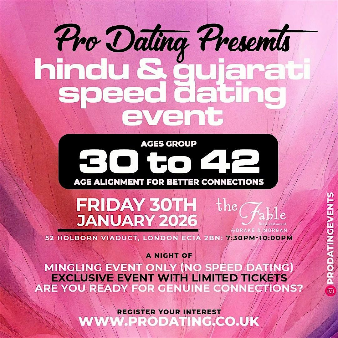 Professional Hindu & Gujarati Speed Dating (30-42)