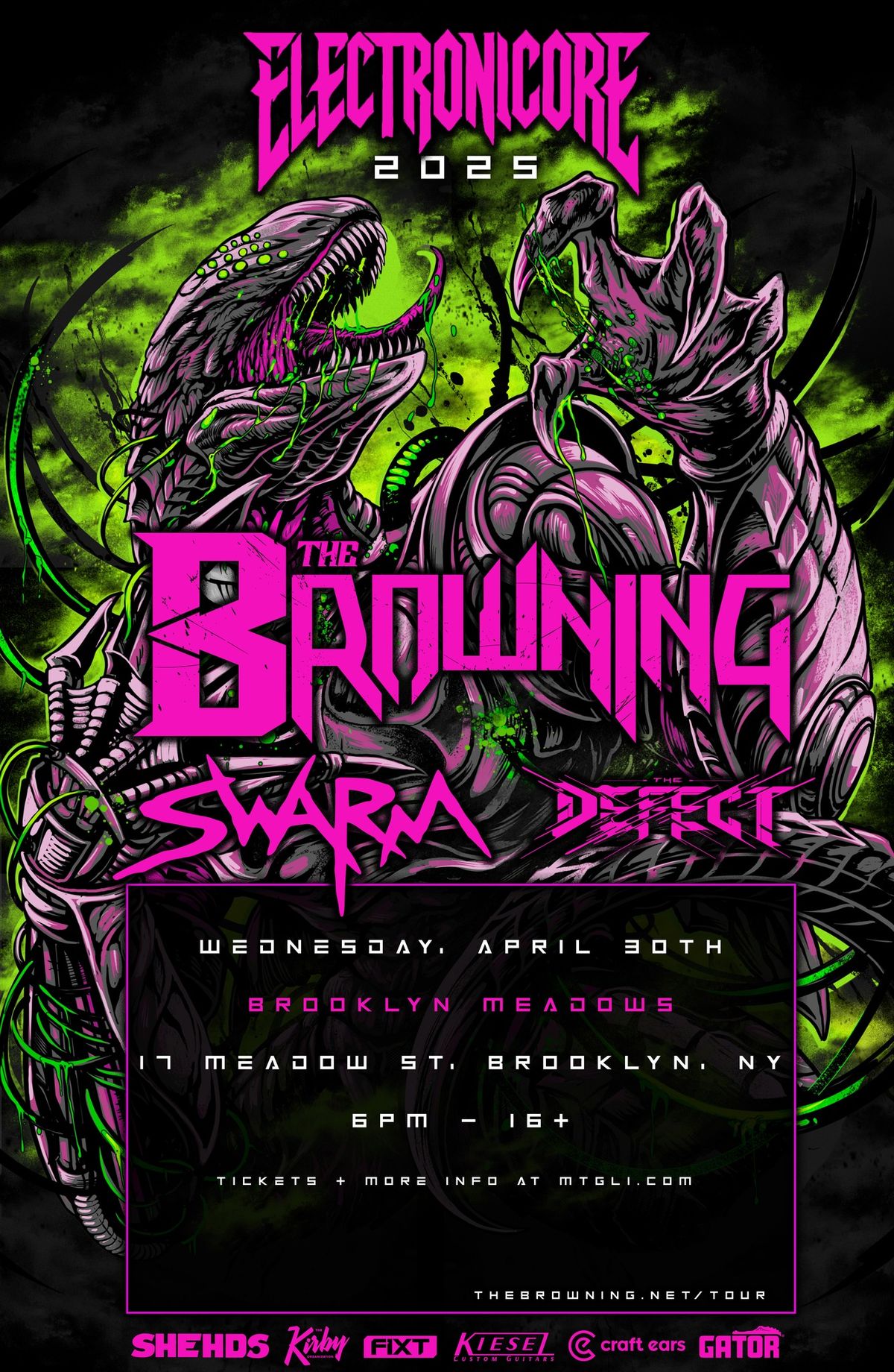 The Browning, Swarm, The Defect @ Meadows