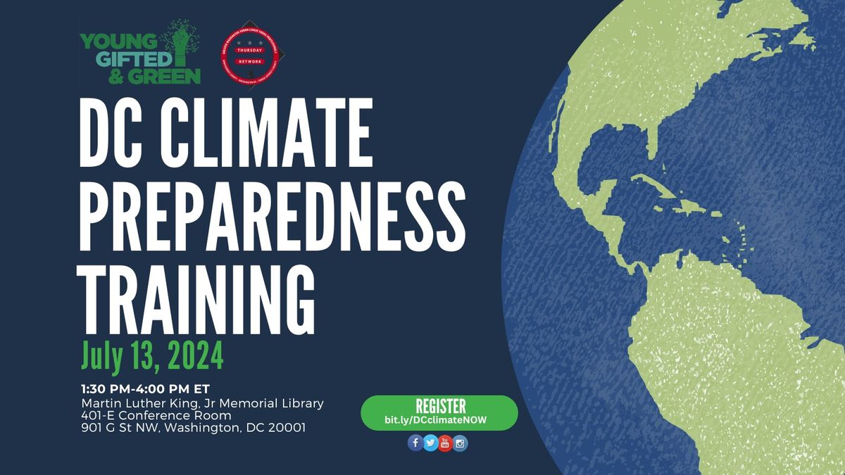 DC Climate Preparedness Training