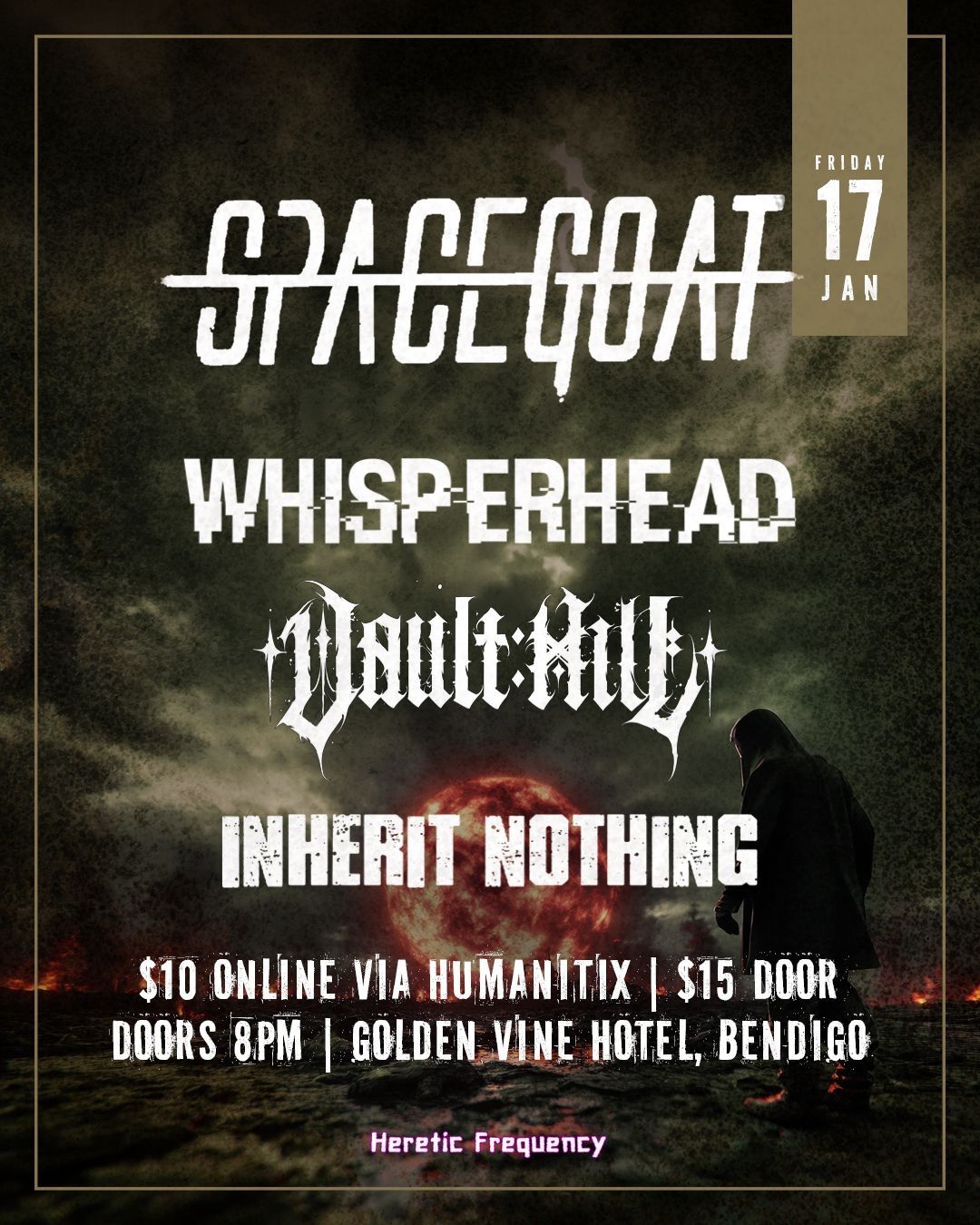 SPACEGOAT & WHISPERHEAD, VAULT HILL, INHERIT NOTHING