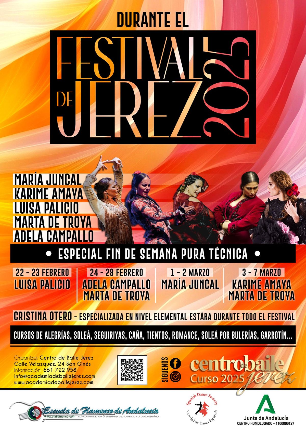 Festival de Jerez 2025 -Cursos en Centro de Baile Jerez