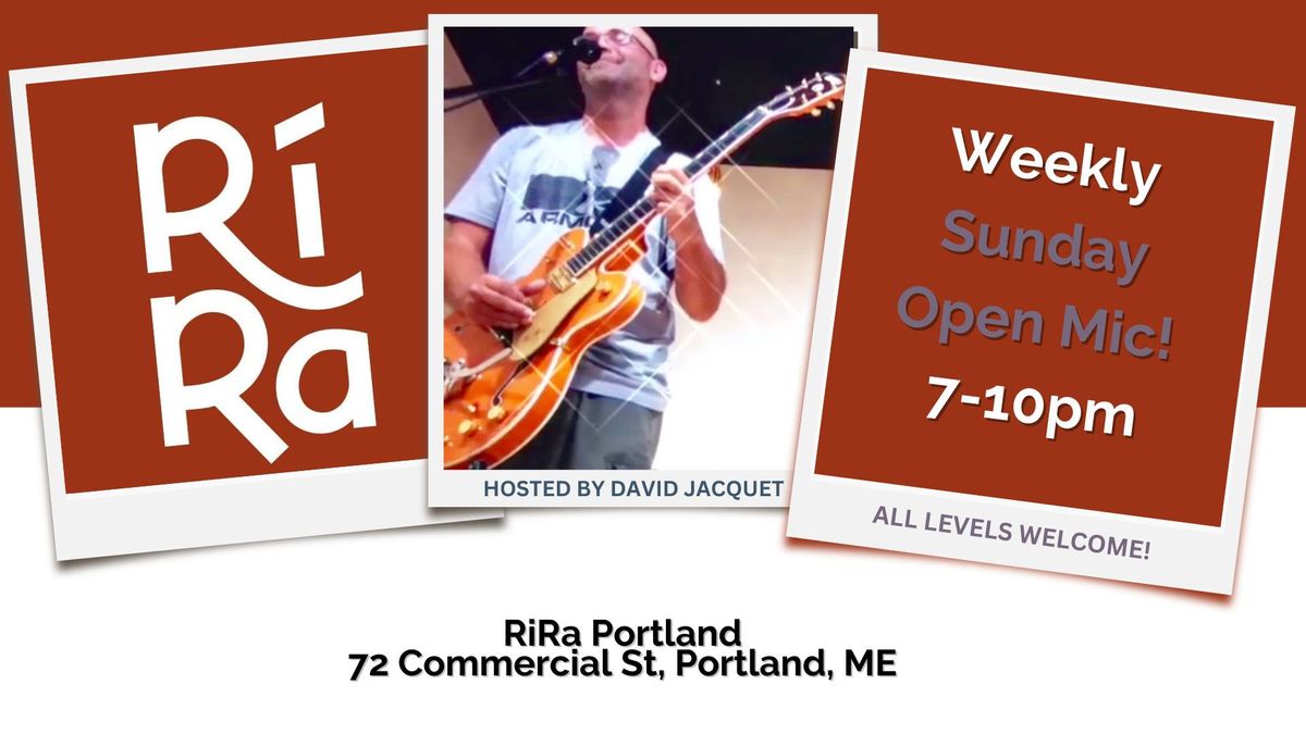 Weekly open mic at RiRa in Portland!