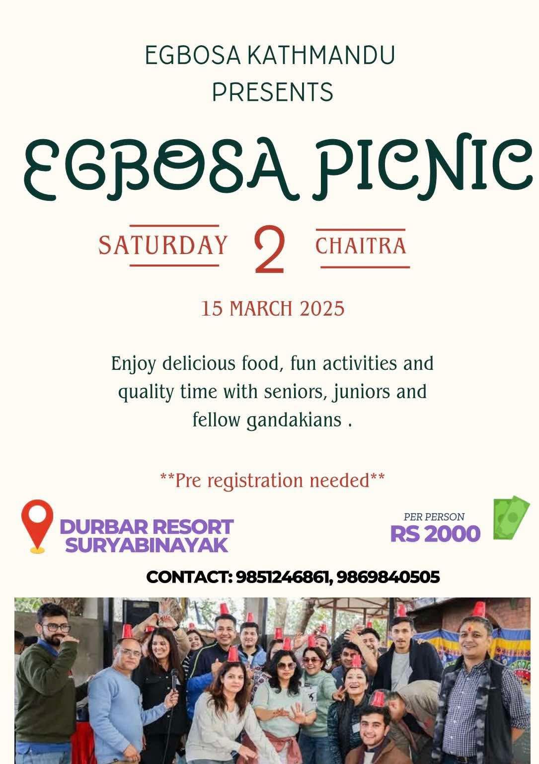 EGBOSA Kathmandu Picnic 2025