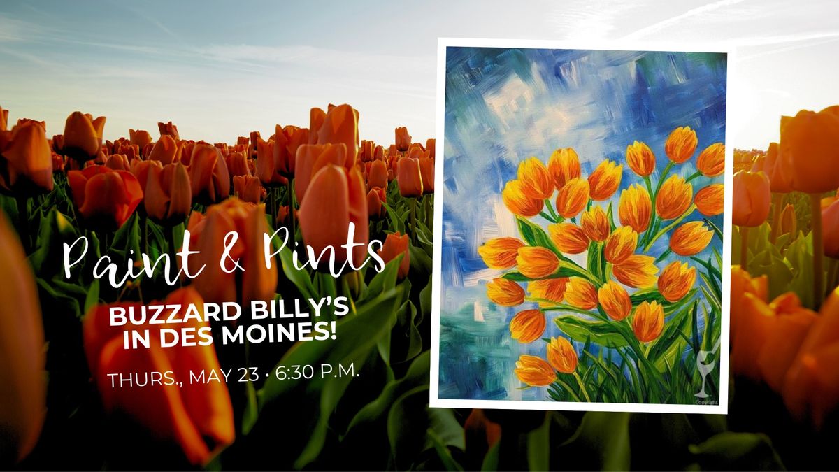 Paint & Pints at Buzzard Billy's in Des Moines!