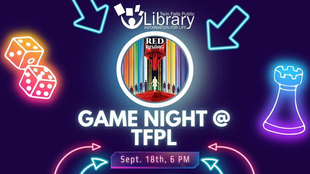 Game Night @ TFPL (Featuring "Red Rising")