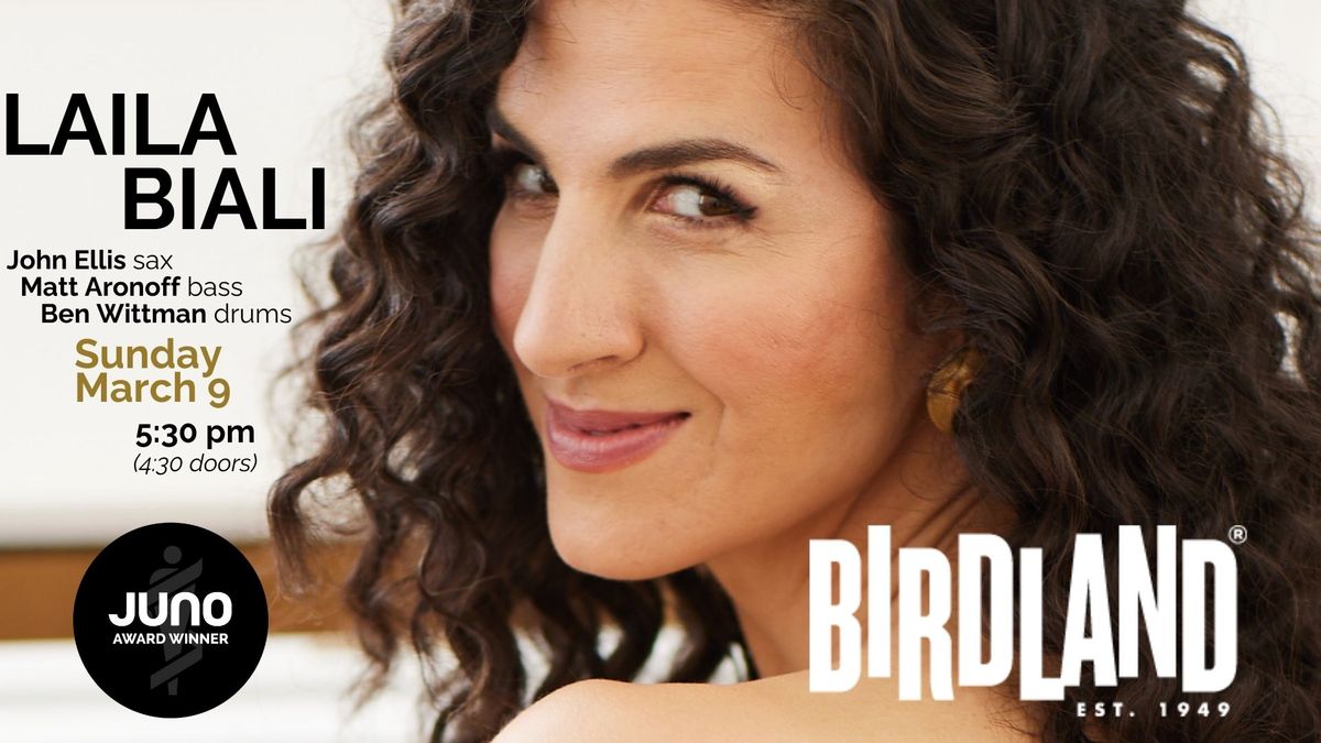 LAILA BIALI live at Birdland NYC with John Ellis, Matt Aronoff & Ben Wittman