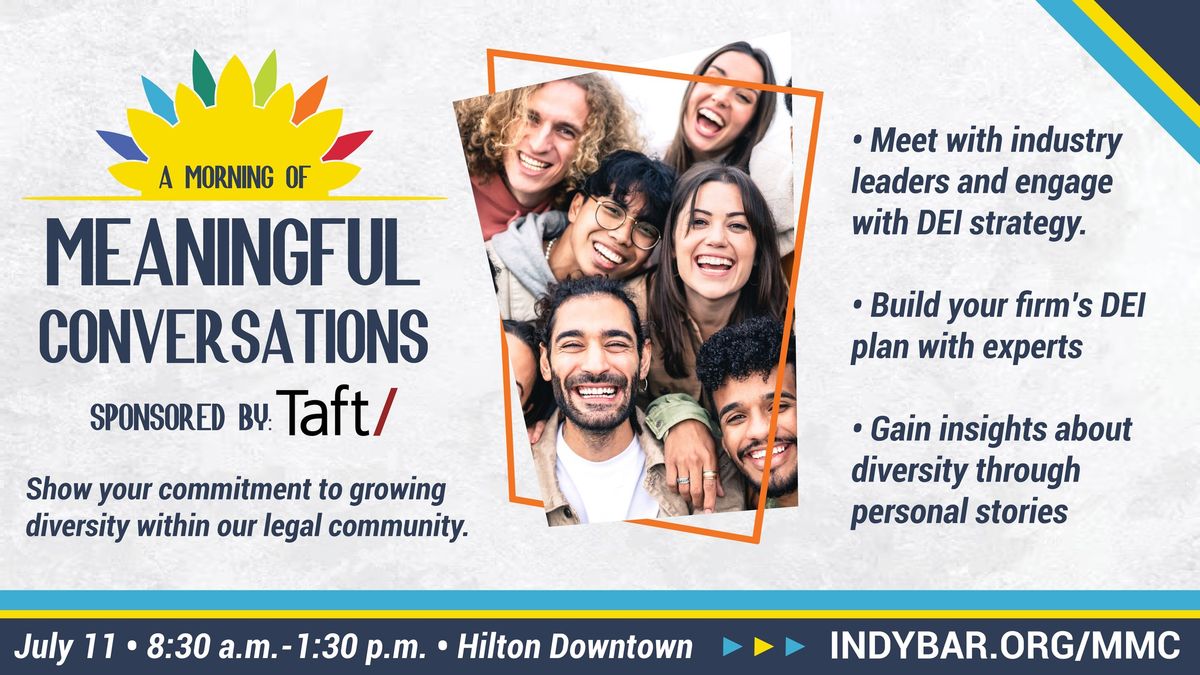 IndyBar Unites: A Morning of Meaningful Conversations, Presented by Taft