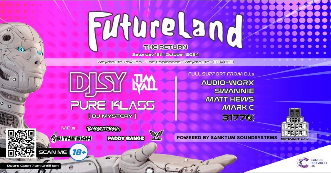 Futureland\u2019s 90\u2019s Rave Revival night in aid of Cancer Research (18+)