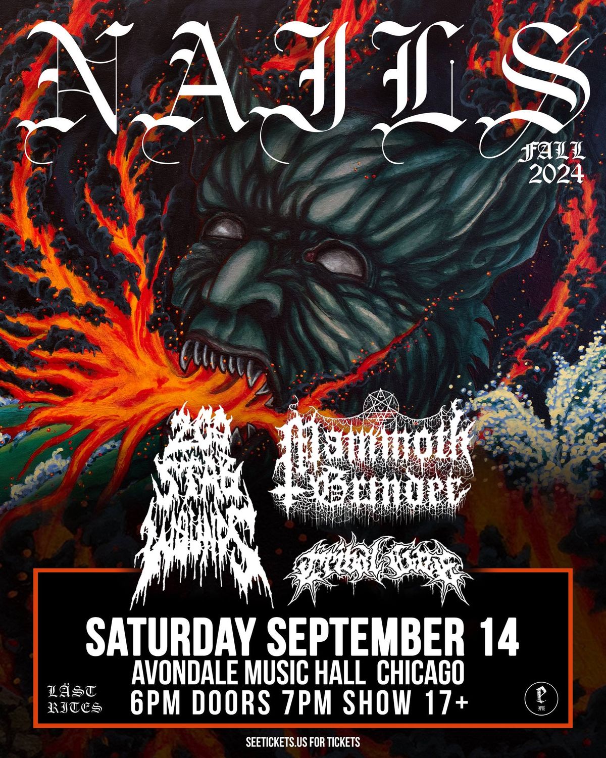 Nails \/ 200 Stab Wounds \/ Mammoth Grinder \/ Tribal Gaze at Avondale Music Hall