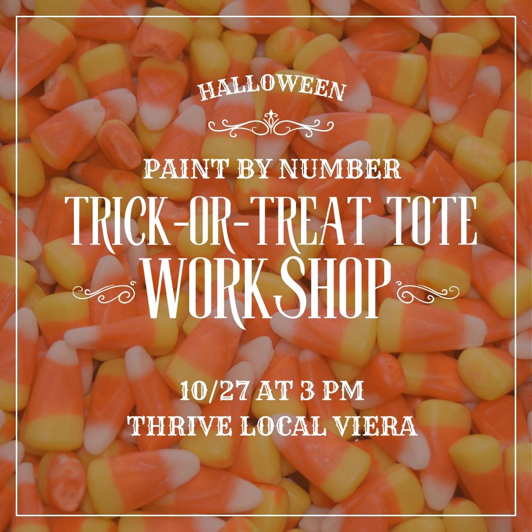 VIERA: Paint-by-Number Halloween Trick-or-Treat Tote Workshop | 10\/27 at 3pm