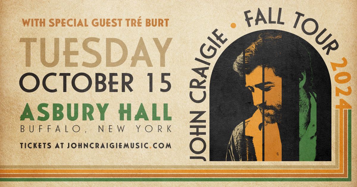 John Craigie w\/ special guest Tr\u00e9 Burt live in Buffalo, NY