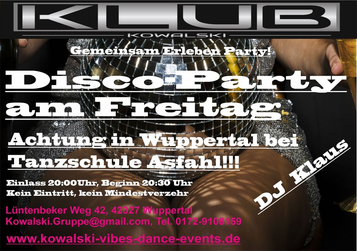 Gemeinsam - Erleben - Discofoxparty in der Tanzschule Asfahl Wuppertal! 