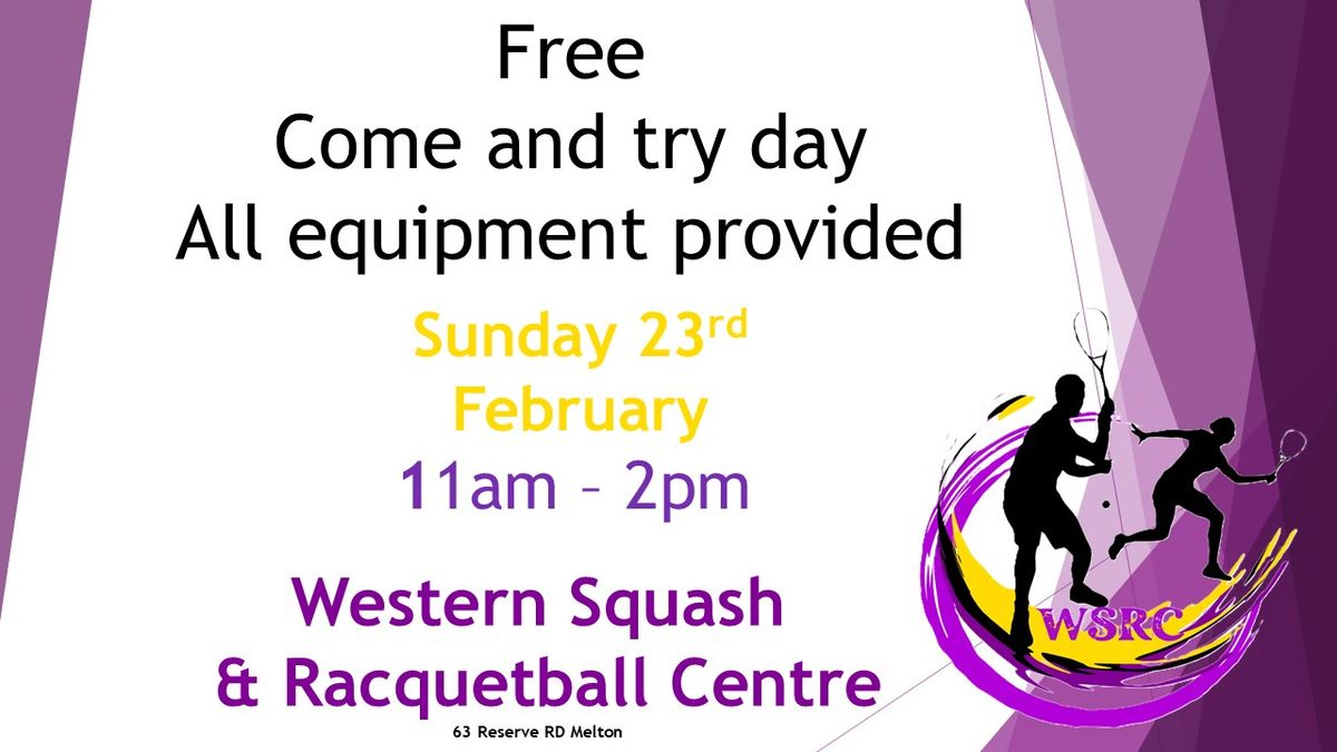 Free Squash Come and Try Day