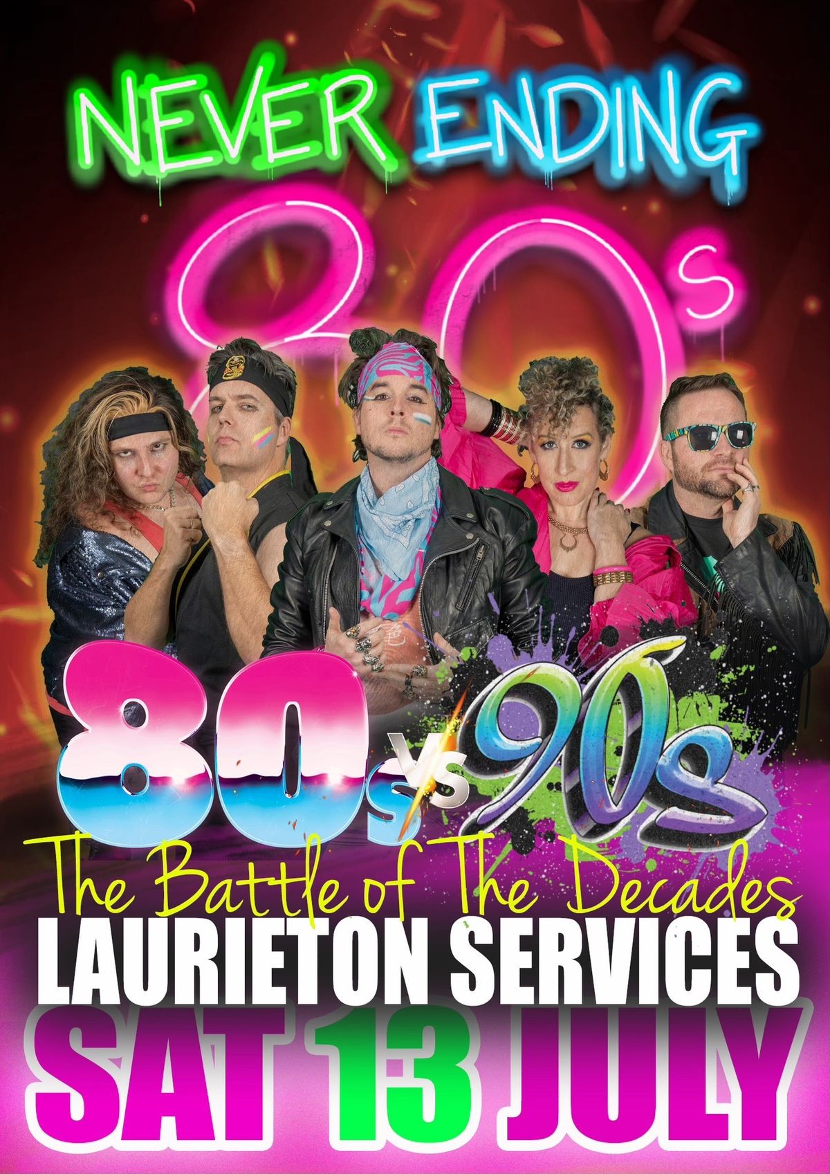 Never Ending 80s v 90s - Laurieton Services