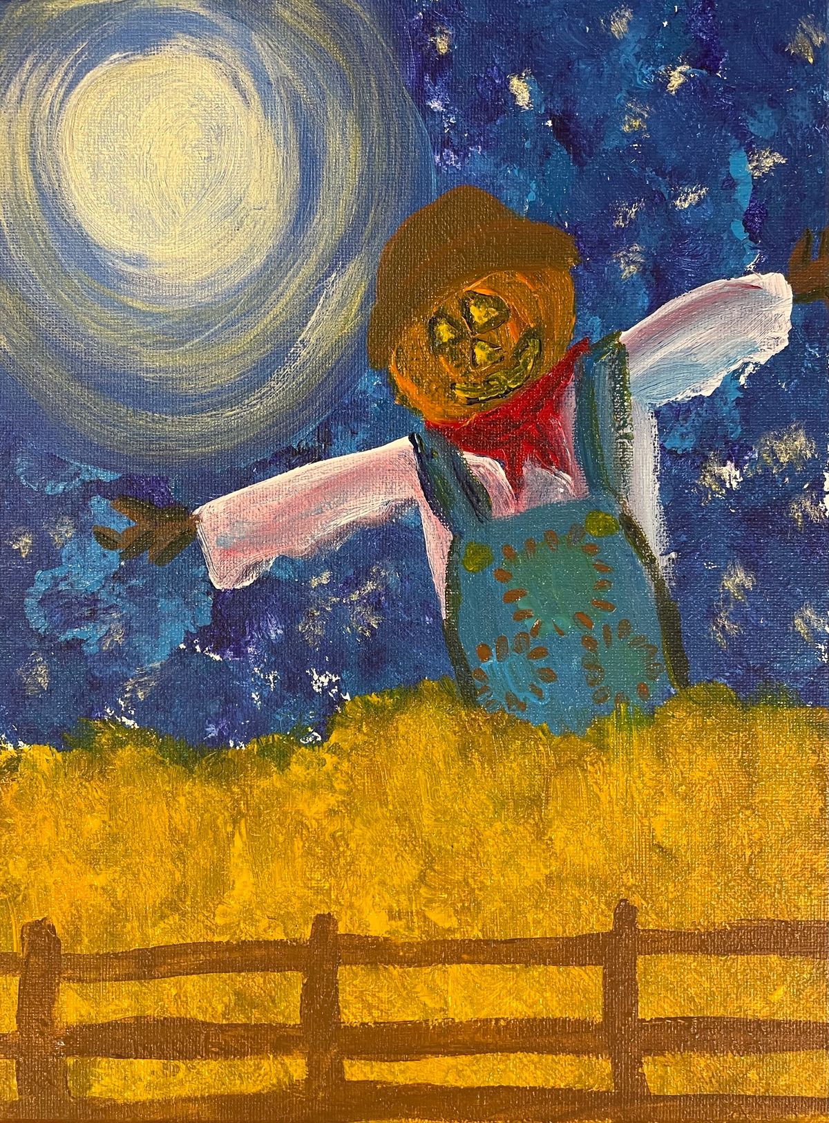 Scarecrow! Easy painting for beginners