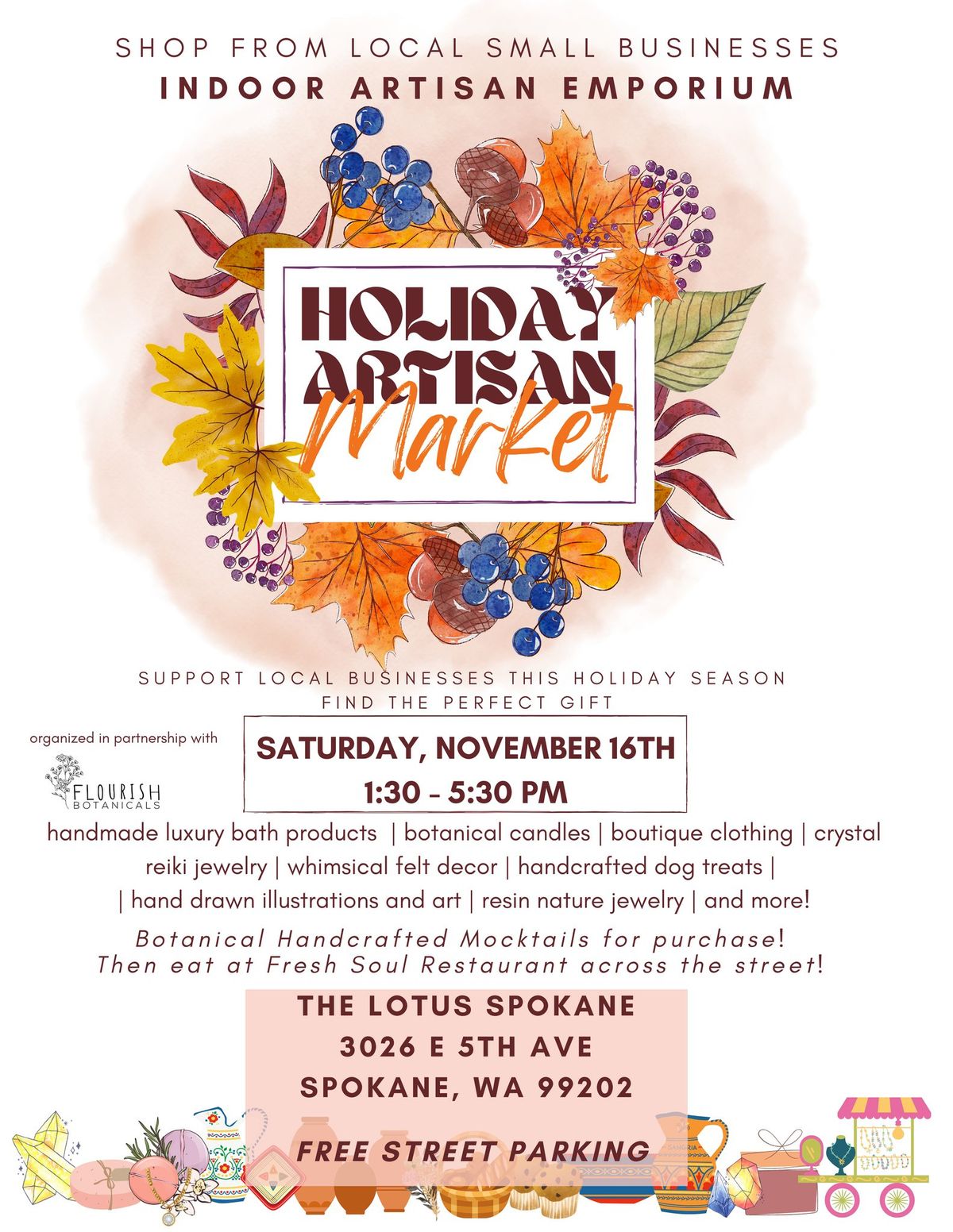 Holiday Artisan Market - The Lotus Spokane 3rd Annual Market