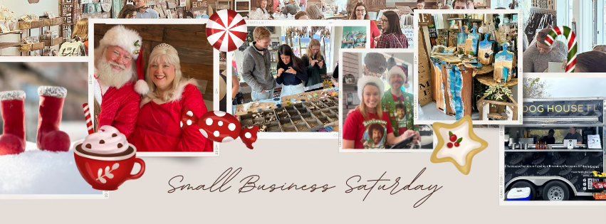 Small Business Saturday Celebration: Santa, Mobile Bar, Vendors, Hot Dog House, Cotton Candy & more!