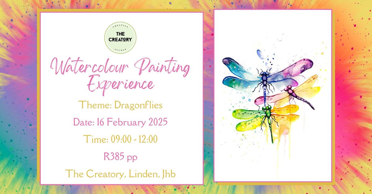 Watercolour Painting Experience: Dragonflies