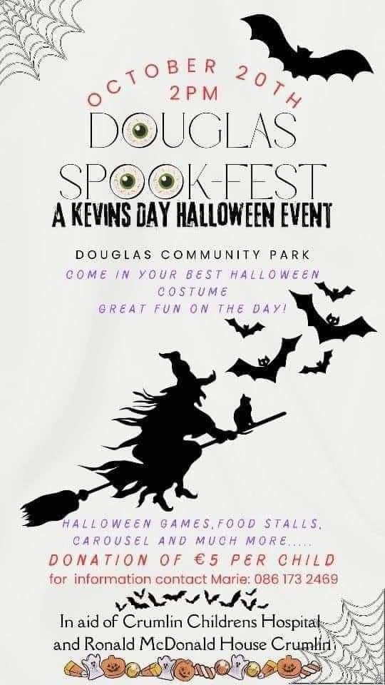 Douglas Spook Fest Fundraiser for Crumlin Children's Hospital and the Ronald Mc Donald House 