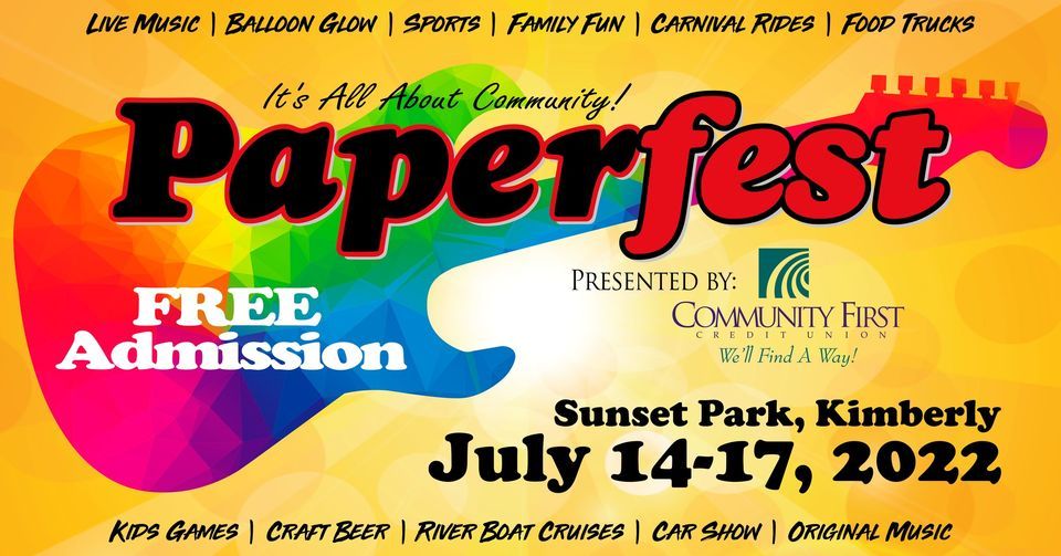 Paperfest 34th Annual, Sunset Park, Kimberly, 14 July to 17 July