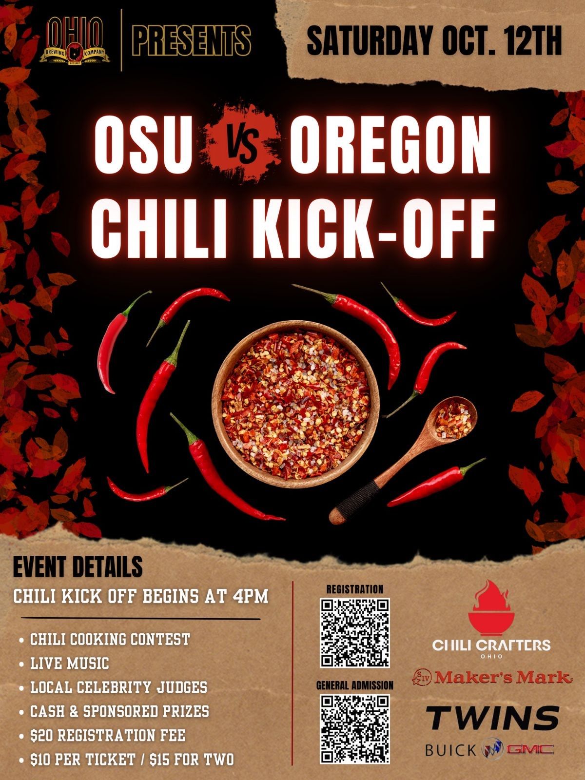 OSU VS OREGON CHILI KICK OFF (COOK OFF) 