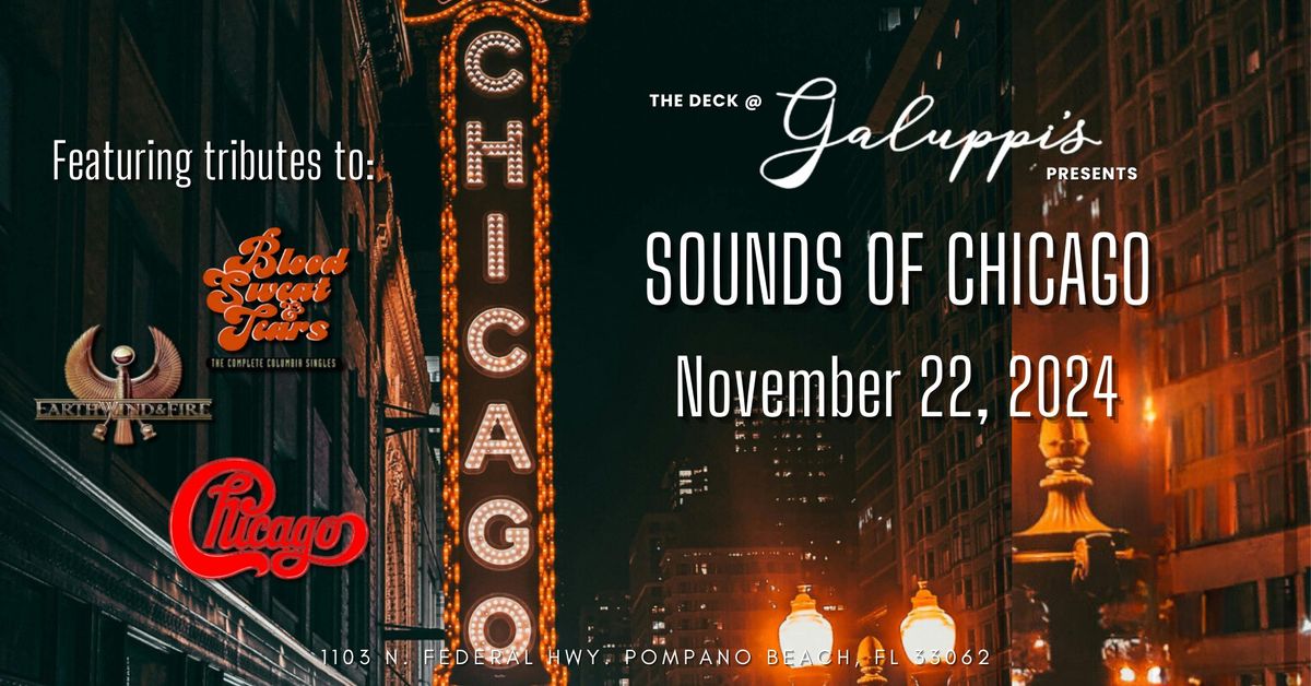 Sounds of Chicago Dinner Show | The Deck @ Galuppi's Fri. November 22