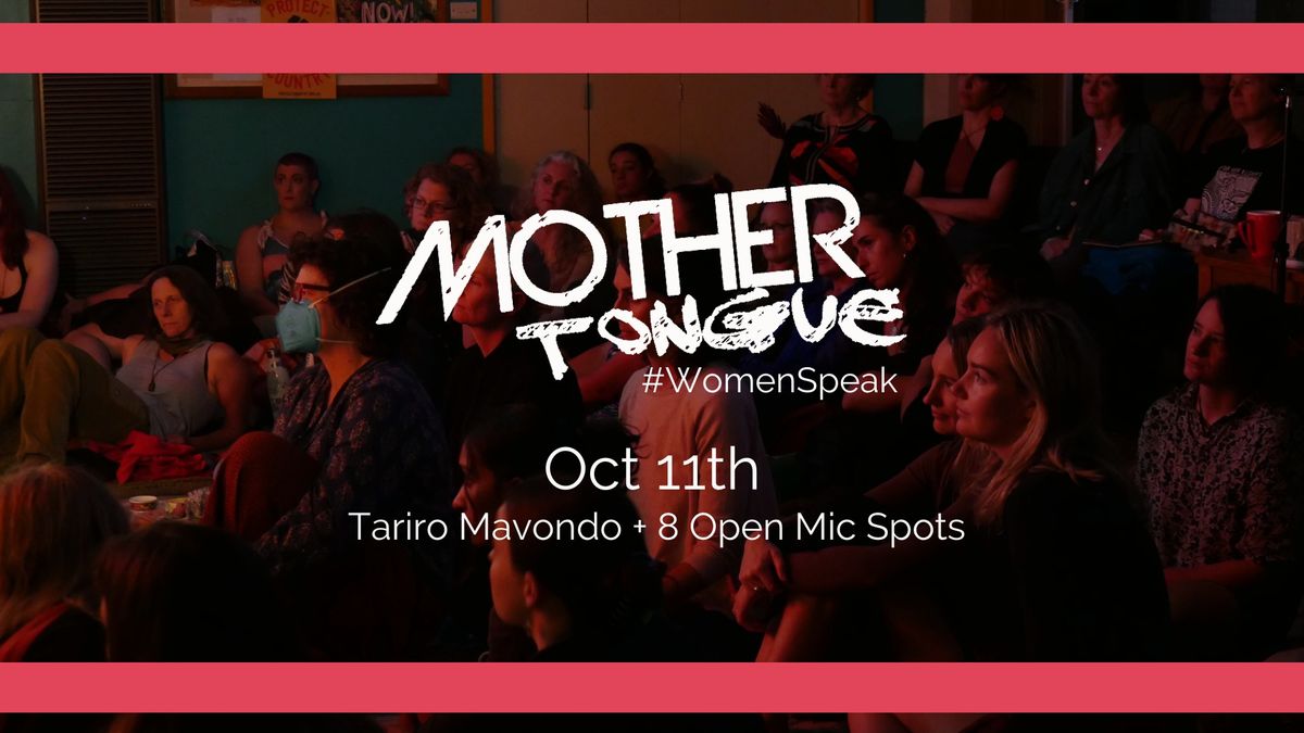 Mother Tongue Poetry Melbourne: OCTOBER 2024: Tariro Mavondo