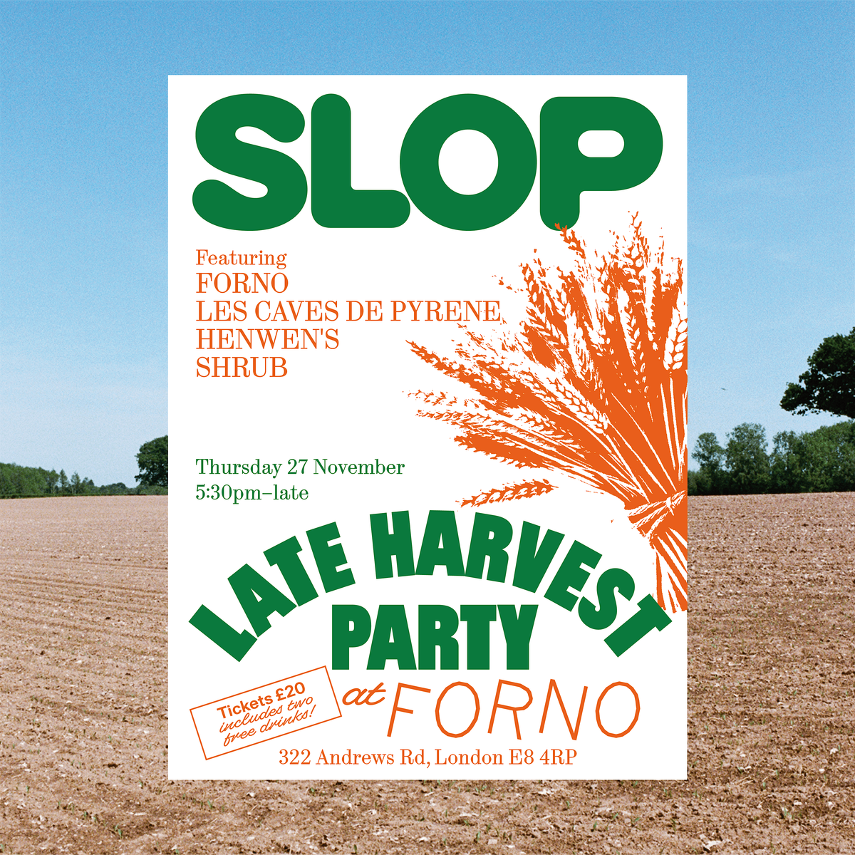 SLOP Late Harvest Party at Forno