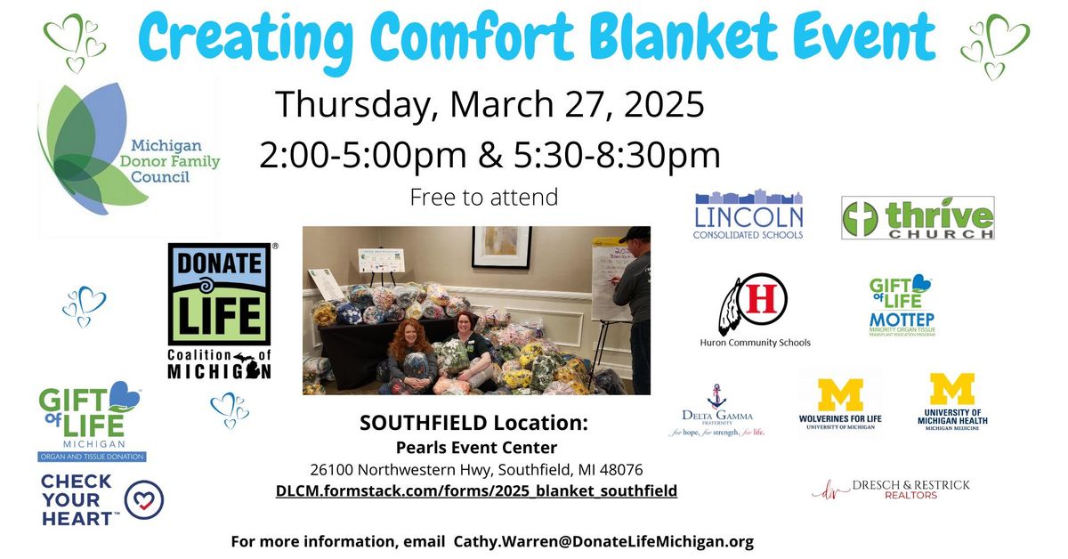 Creating Comfort Blanket Event - Southfield