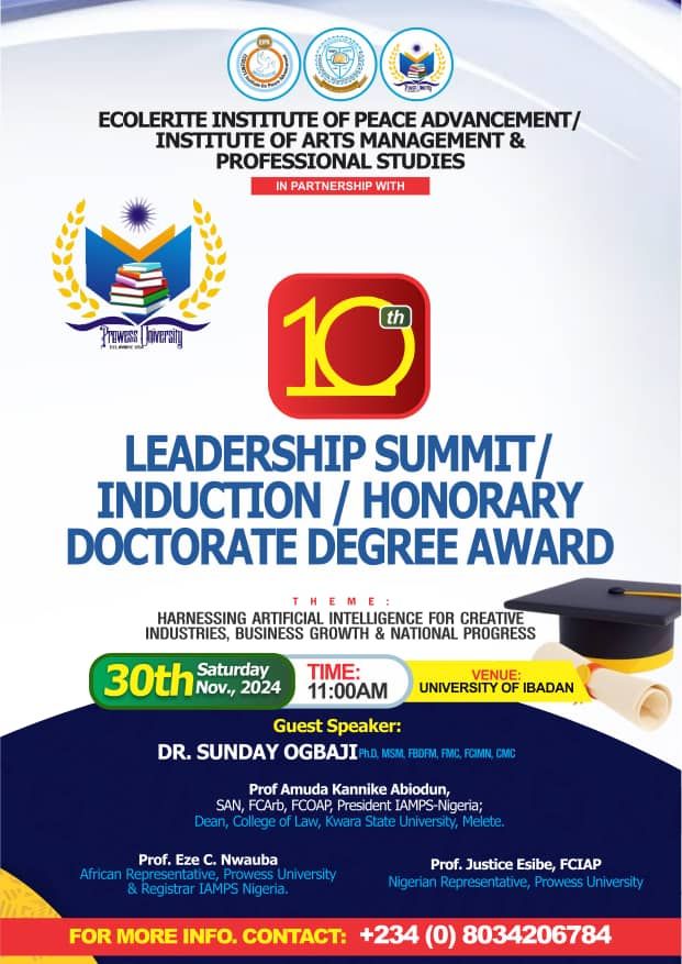 Educational Summit\/Convocation for DOCTORATE DEGREE (honoris causa)