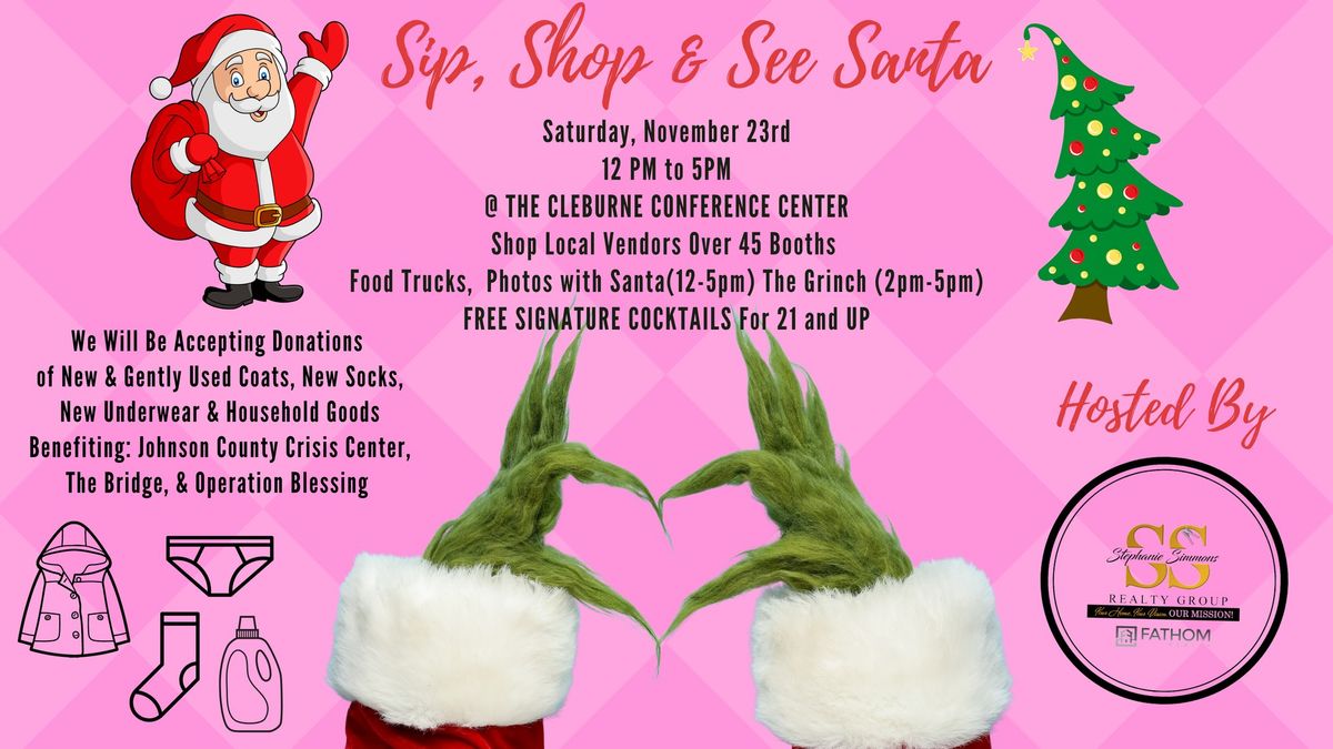 4th ANNUAL SIP, SHOP, & SEE SANTA CHRISTMAS EVENT 