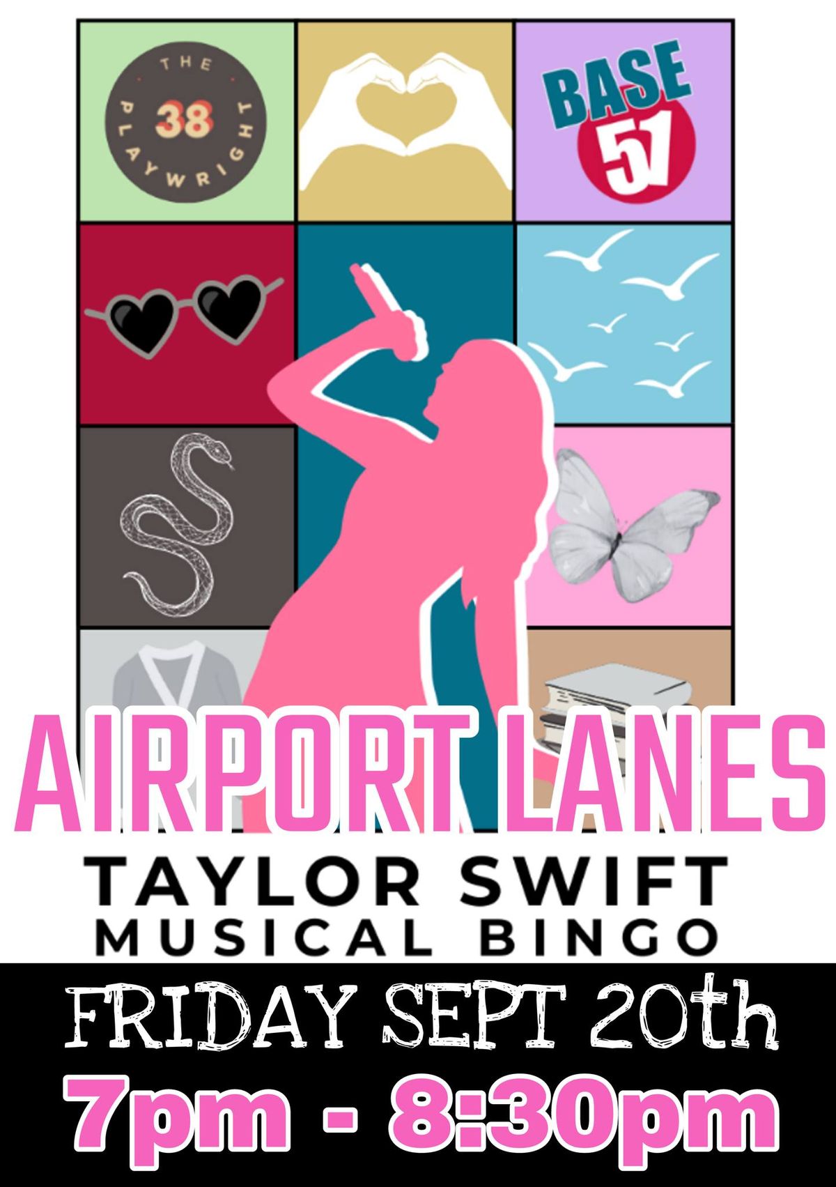 Taylor Swift Music Bingo Night @ Airport Lanes